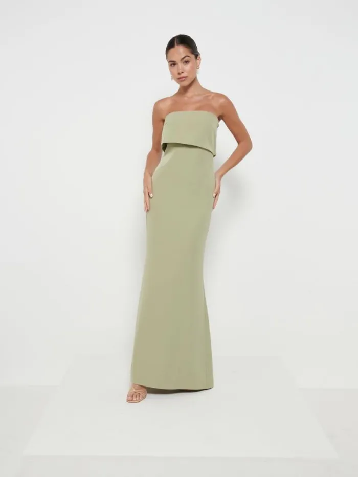 Pretty Lavish Bridesmaid Dresses Women Julia Crepe Maxi Bridesmaid Dress Olive Pretty Lavish Bridesmaid Dresses Women Julia Crepe Maxi Bridesmaid Dress Olive