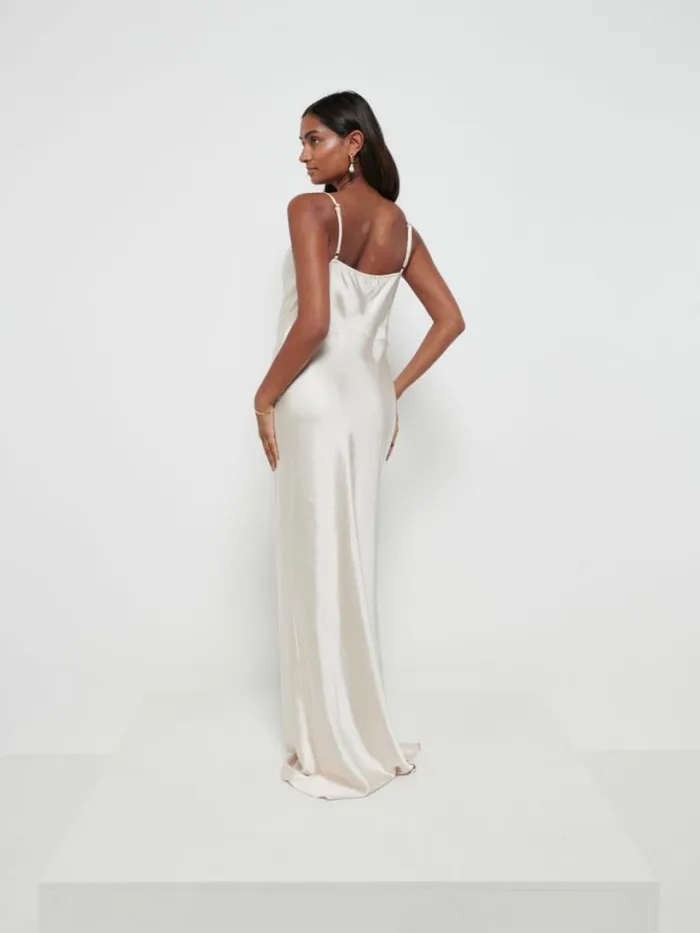 Pretty Lavish Bridesmaid Dresses Women Keisha Maxi Bridesmaid Dress Champagne