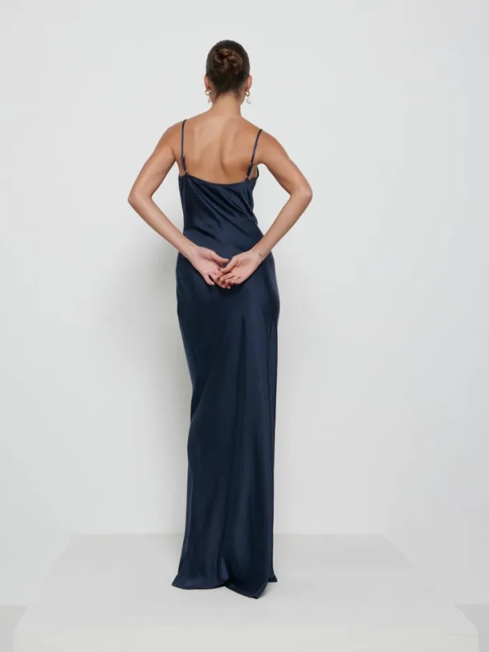 Pretty Lavish Bridesmaid Dresses Women Keisha Maxi Bridesmaid Dress Navy