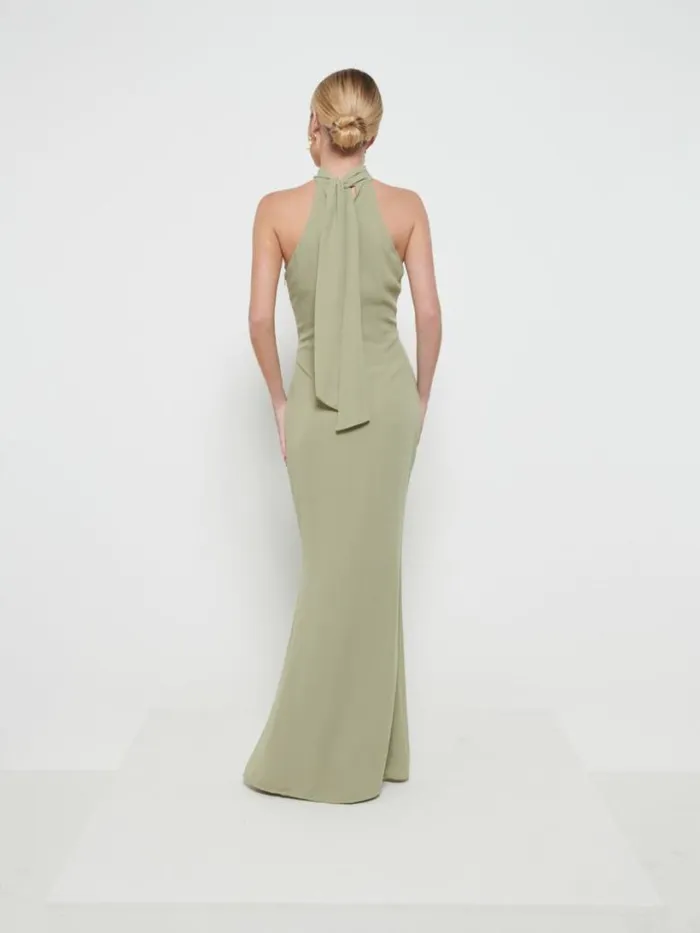 Pretty Lavish Bridesmaid Dresses Women Odelle Chiffon Maxi Bridesmaid Dress Olive