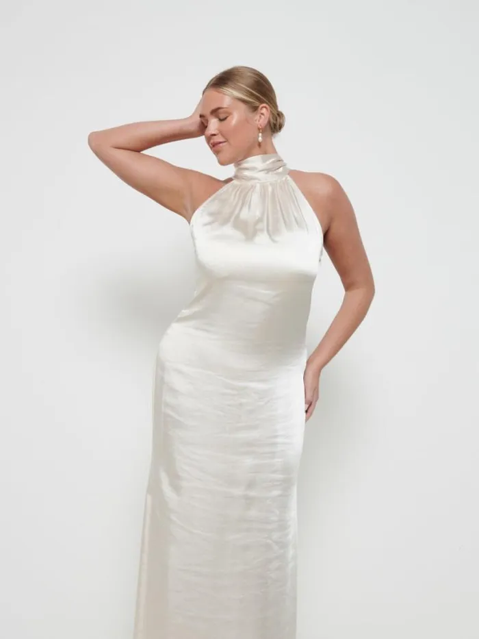 Pretty Lavish Bridesmaid Dresses Women Odelle Maxi Bridesmaid Dress Champagne