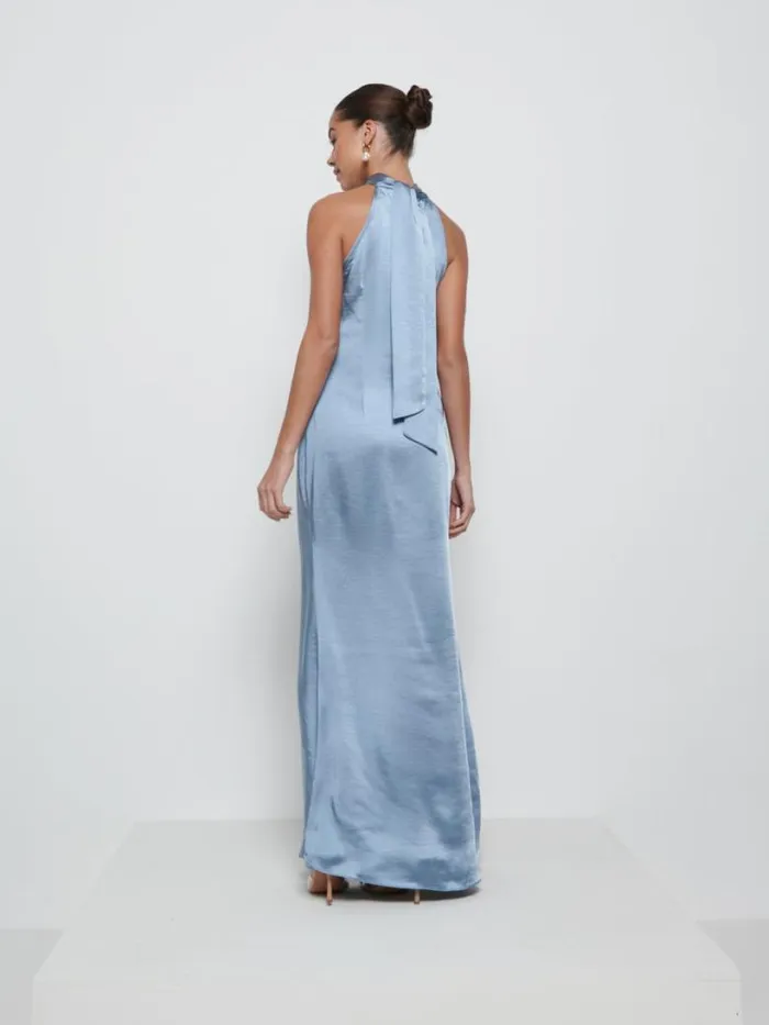 Pretty Lavish Bridesmaid Dresses Women Odelle Maxi Bridesmaid Dress Dusty Blue