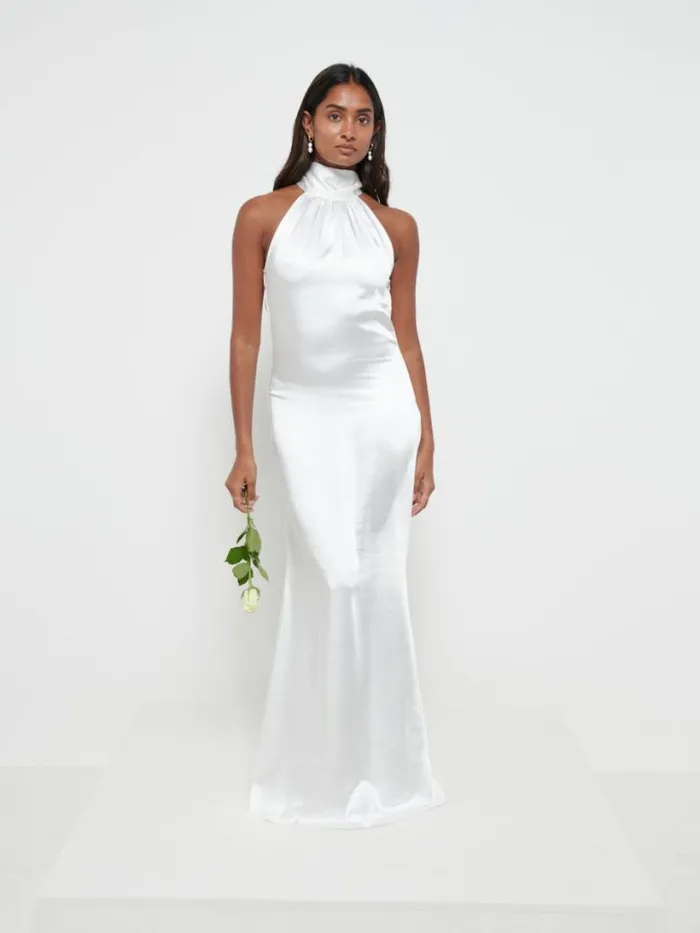 Pretty Lavish Bridesmaid Dresses Women Odelle Maxi Bridesmaid Dress Ivory