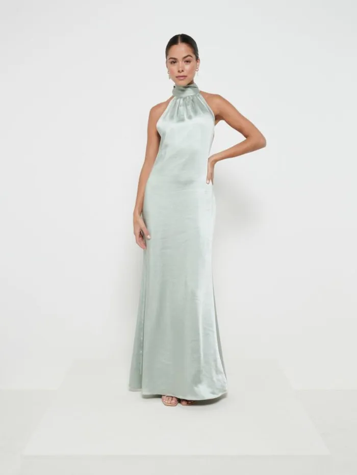 Pretty Lavish Bridesmaid Dresses Women Odelle Maxi Bridesmaid Dress Sage