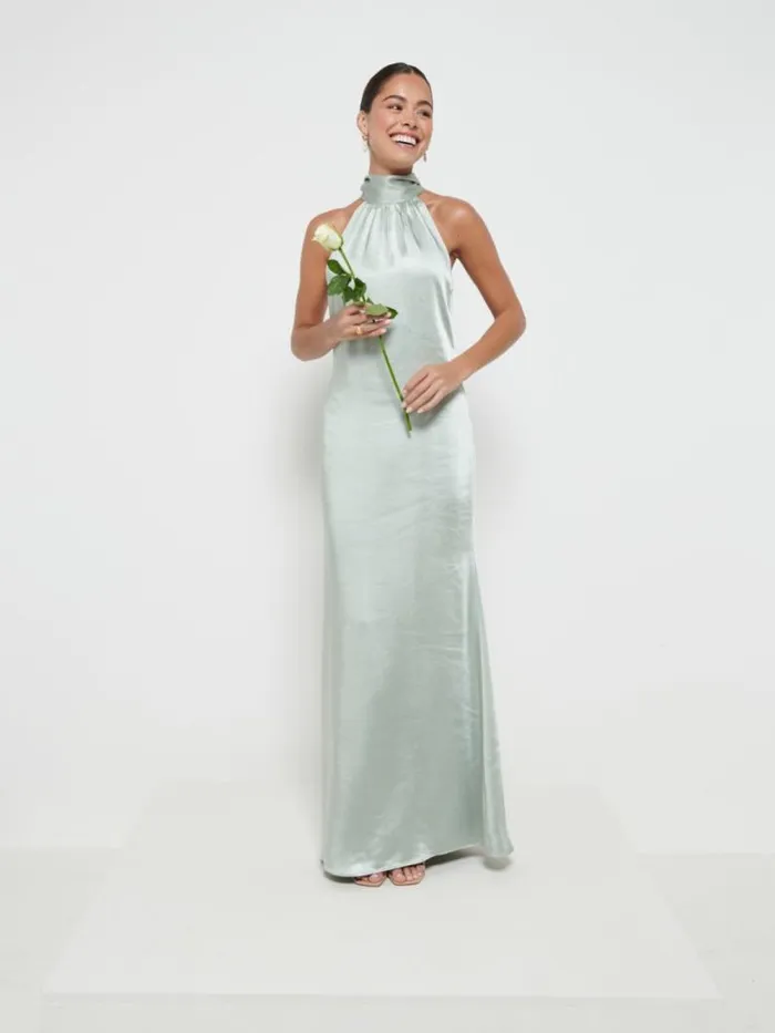 Pretty Lavish Bridesmaid Dresses Women Odelle Maxi Bridesmaid Dress Sage