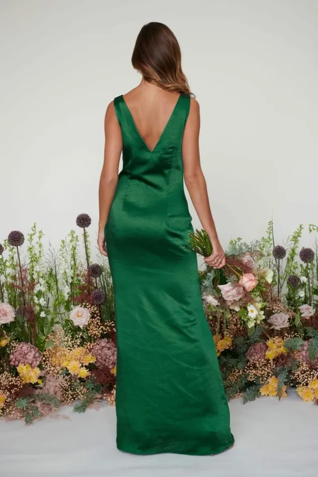 Pretty Lavish Bridesmaid Dresses Women Piper Maxi Bridesmaid Dress Emerald