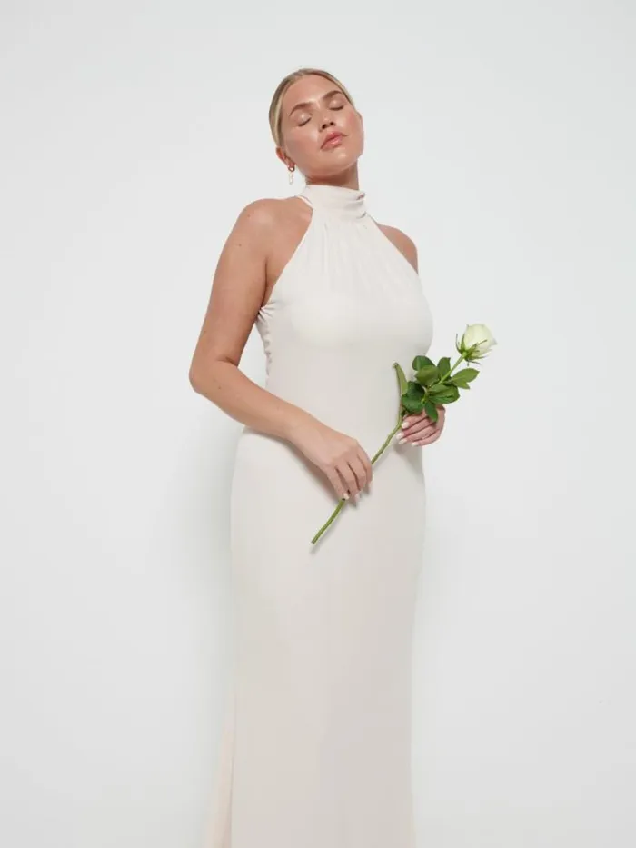 Pretty Lavish Chiffon Bridesmaid Dresses Women Odelle Chiffon Maxi Bridesmaid Dress Champagne