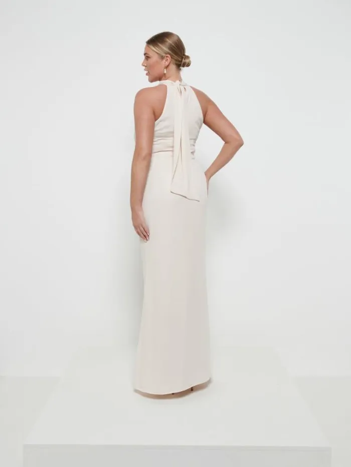 Pretty Lavish Chiffon Bridesmaid Dresses Women Odelle Chiffon Maxi Bridesmaid Dress Champagne