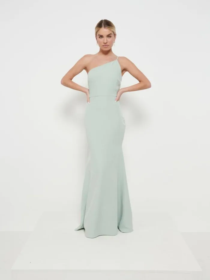 Pretty Lavish Crepe Bridesmaid Dresses Women Amelia Crepe Maxi Bridesmaid Dress Sage Pretty Lavish Crepe Bridesmaid Dresses Women Amelia Crepe Maxi Bridesmaid Dress Sage