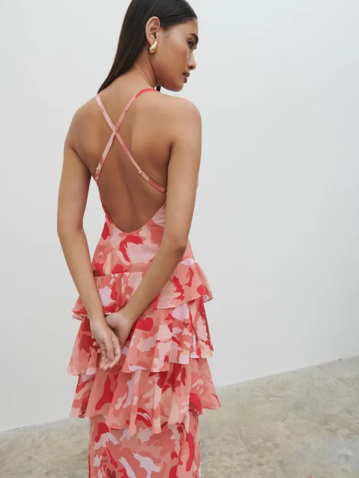 Pretty Lavish Dresses Women Hettie Maxi Dress Abstract Multi Floral