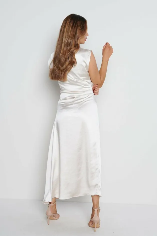 Pretty Lavish Dresses Women Lilith Satin Dress Champagne