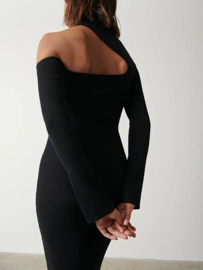 Pretty Lavish Dresses Women Lillian Cut Out Midaxi Dress Black