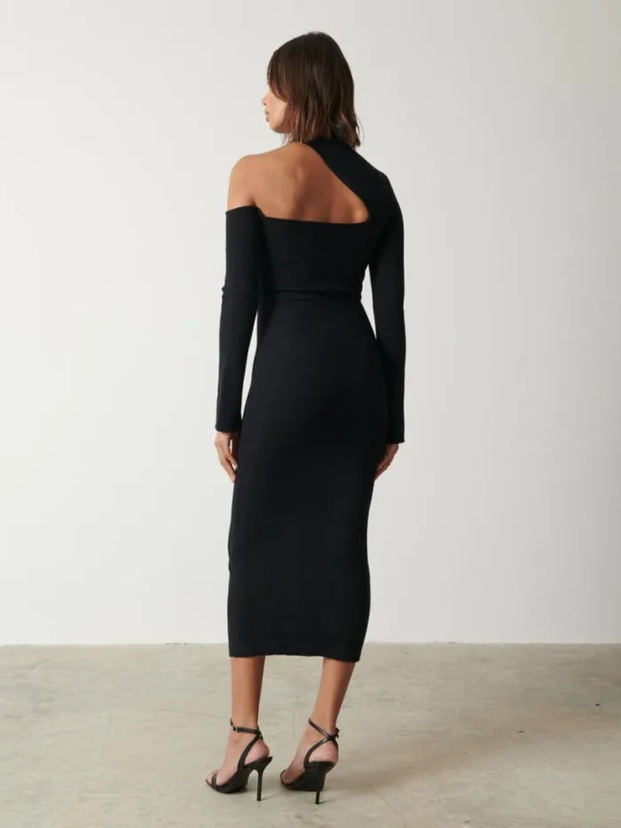 Pretty Lavish Dresses Women Lillian Cut Out Midaxi Dress Black