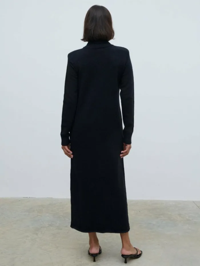 Pretty Lavish Dresses Women Marleigh Midaxi Knit Dress Black