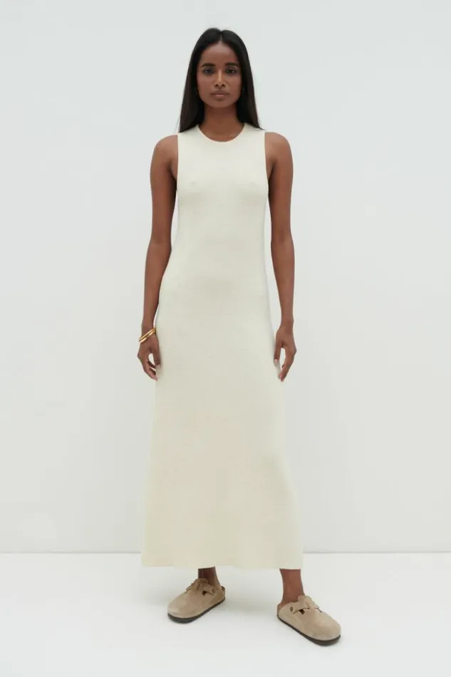 Pretty Lavish Dresses Women Ophelia Shift Knit Dress Cream