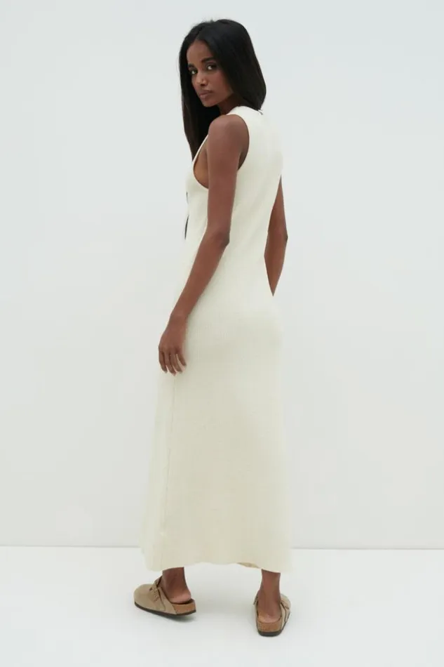 Pretty Lavish Dresses Women Ophelia Shift Knit Dress Cream