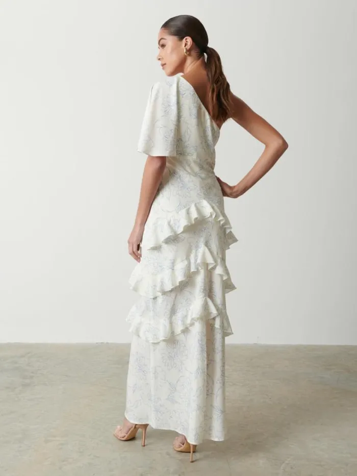 Pretty Lavish Dresses Women Romilly Printed Maxi Dress Peony Abstract Floral