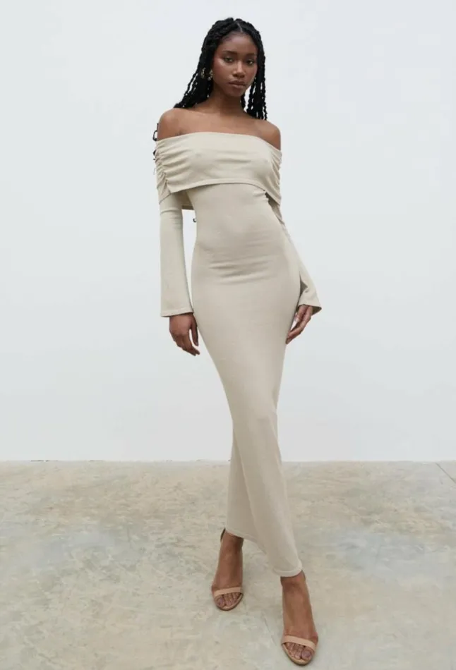 Pretty Lavish Dresses Women Soreya Glitter Maxi Dress Gold
