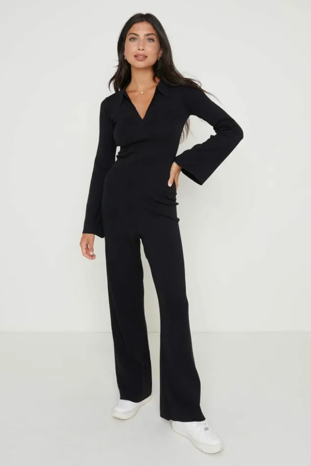 Pretty Lavish Knitwear Women Hayden Knit Top Black Black