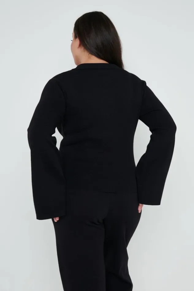 Pretty Lavish Knitwear Women Hayden Knit Top Black Black