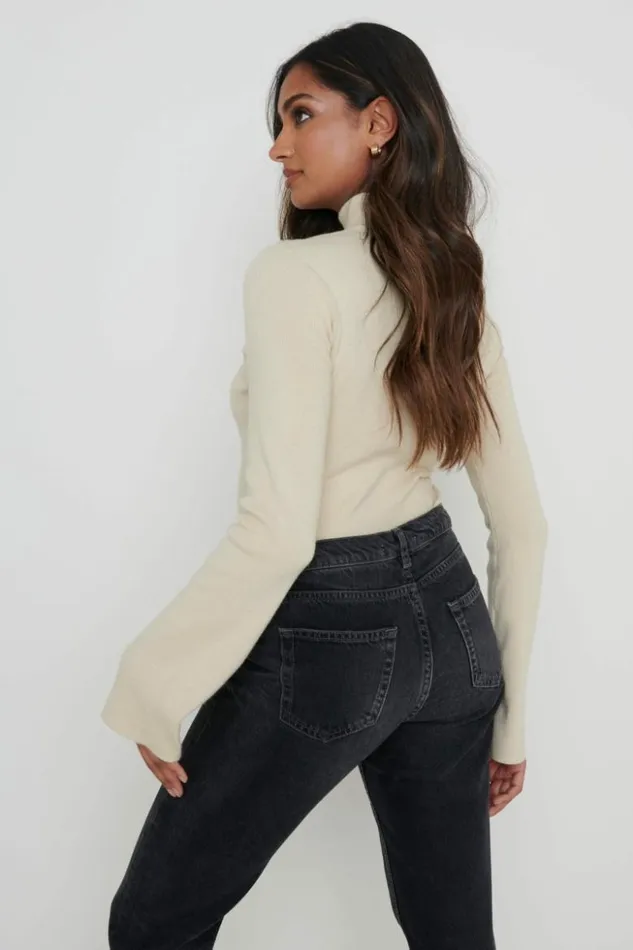 Pretty Lavish Knitwear Women Shani Cut Out Knit Top Beige