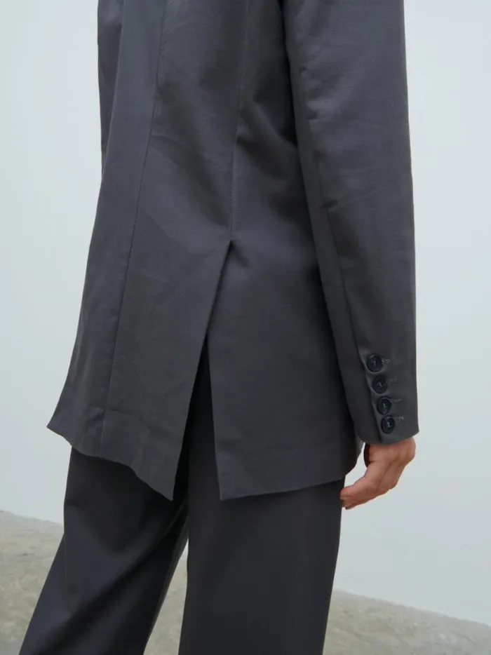 Pretty Lavish Outerwear Women Brady Oversized Boxy Blazer Grey