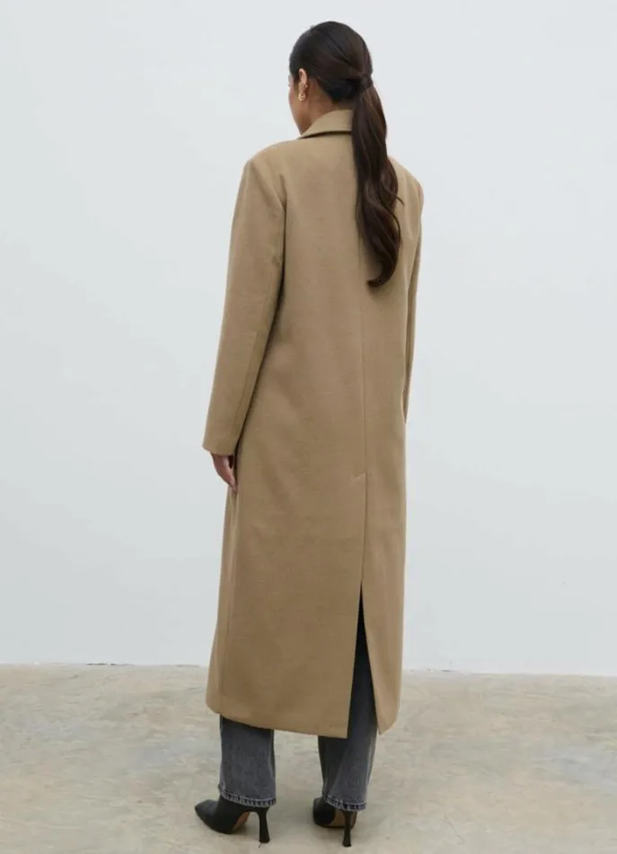 Pretty Lavish Outerwear Women Carissa Oversized Tailored Coat Light Brown