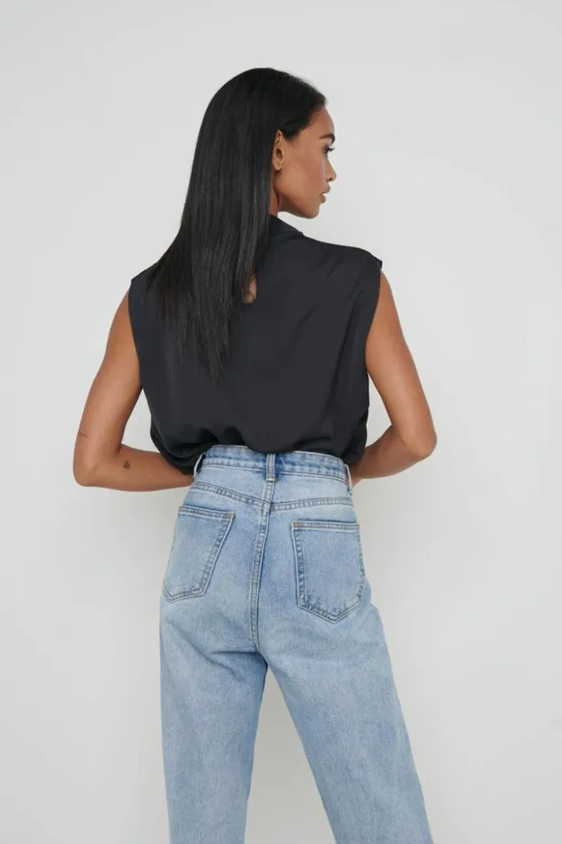 Pretty Lavish Tops Women Farrah Blouse Black