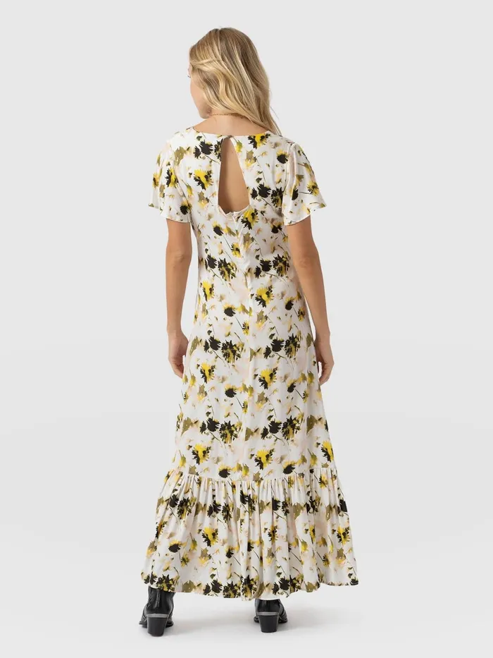 Primrose Dress 8211 White Daisy Floral White Daisy Floral Women Saint And Sofia Dresses
