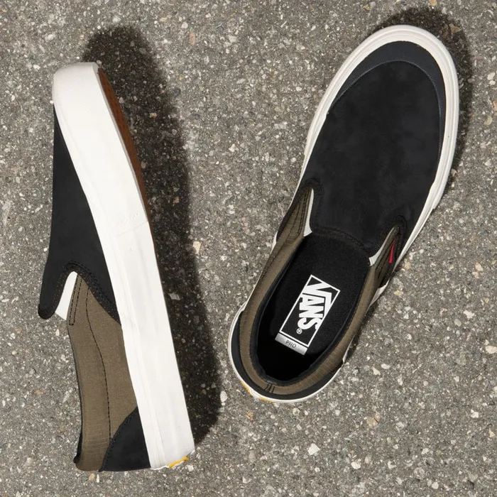 Pro Skate Men Vans Surplus SlipOn Pro Blackmilitary Pro Skate Men Vans Surplus SlipOn Pro Blackmilitary