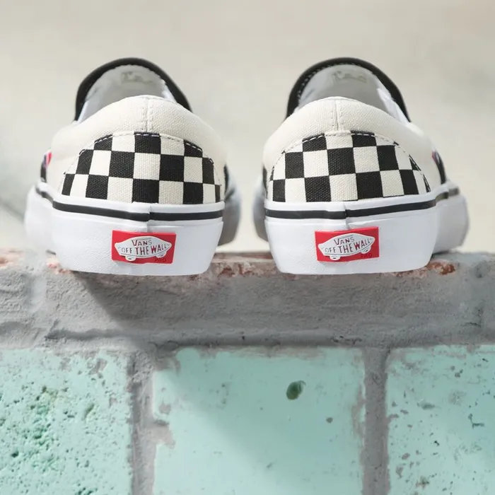 Pro Skate MenWomen Vans Checkerboard SlipOn Pro Blackoff White Pro Skate MenWomen Vans Checkerboard SlipOn Pro Blackoff White
