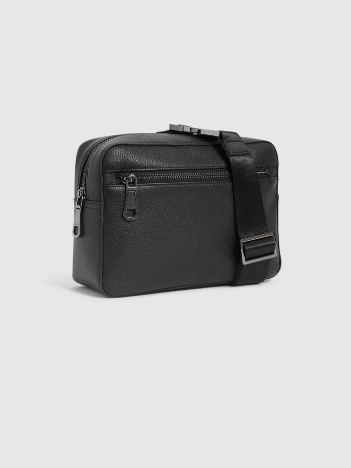 Reiss Bags and Wallets Carter Leather CrossBody Bag Black 8211 Men