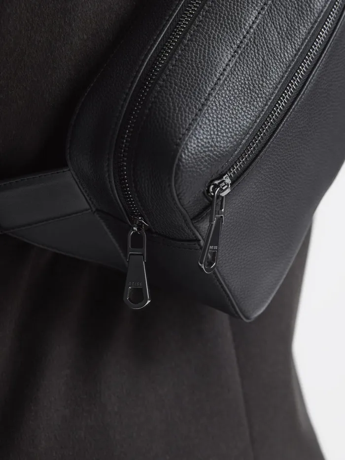 Reiss Bags and Wallets Carter Leather CrossBody Bag Black 8211 Men
