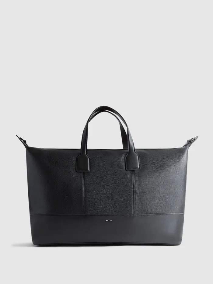 Reiss Bags and Wallets Carter Leather Holdall Black 8211 Men
