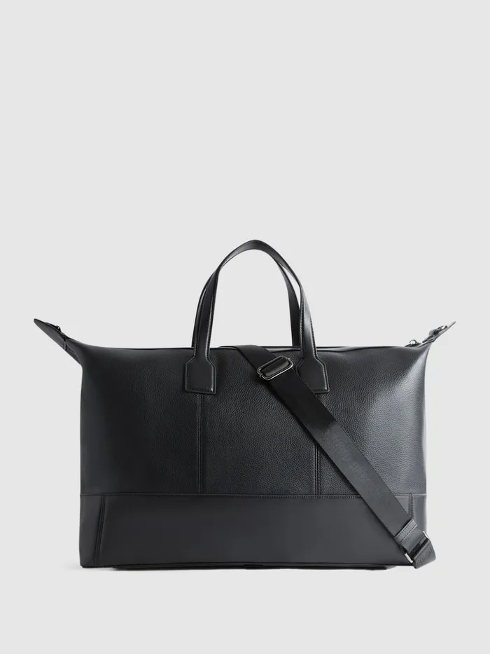 Reiss Bags and Wallets Carter Leather Holdall Black 8211 Men