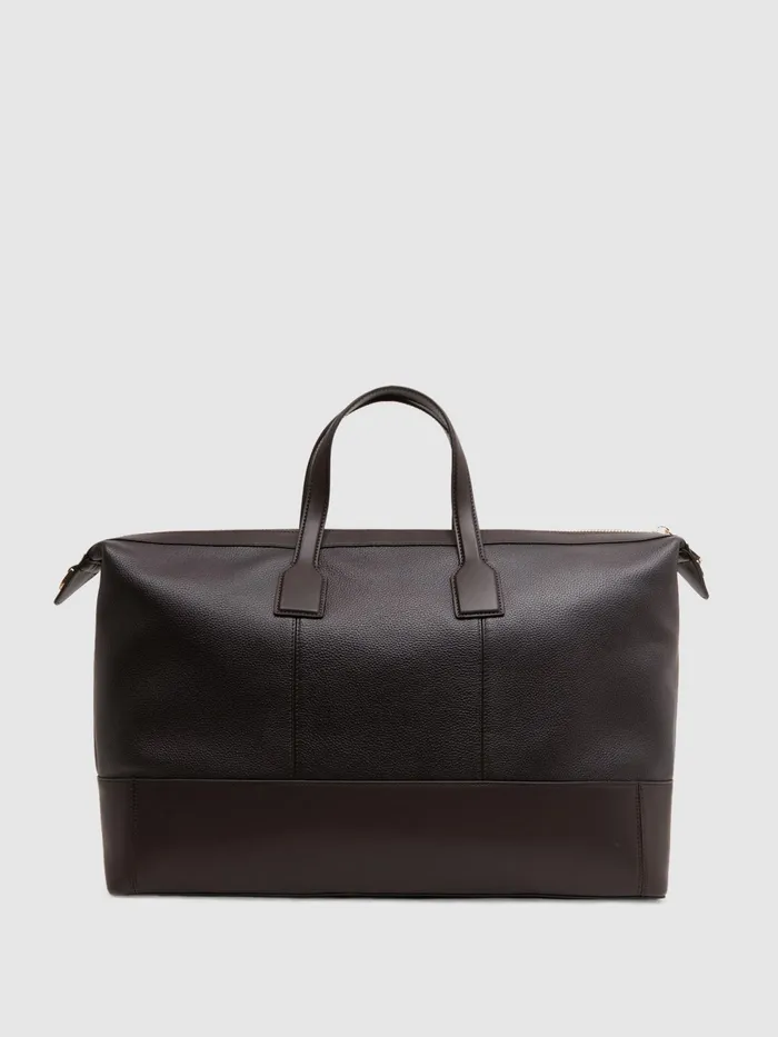Reiss Bags and Wallets Carter Leather Holdall Chocolate 8211 Men