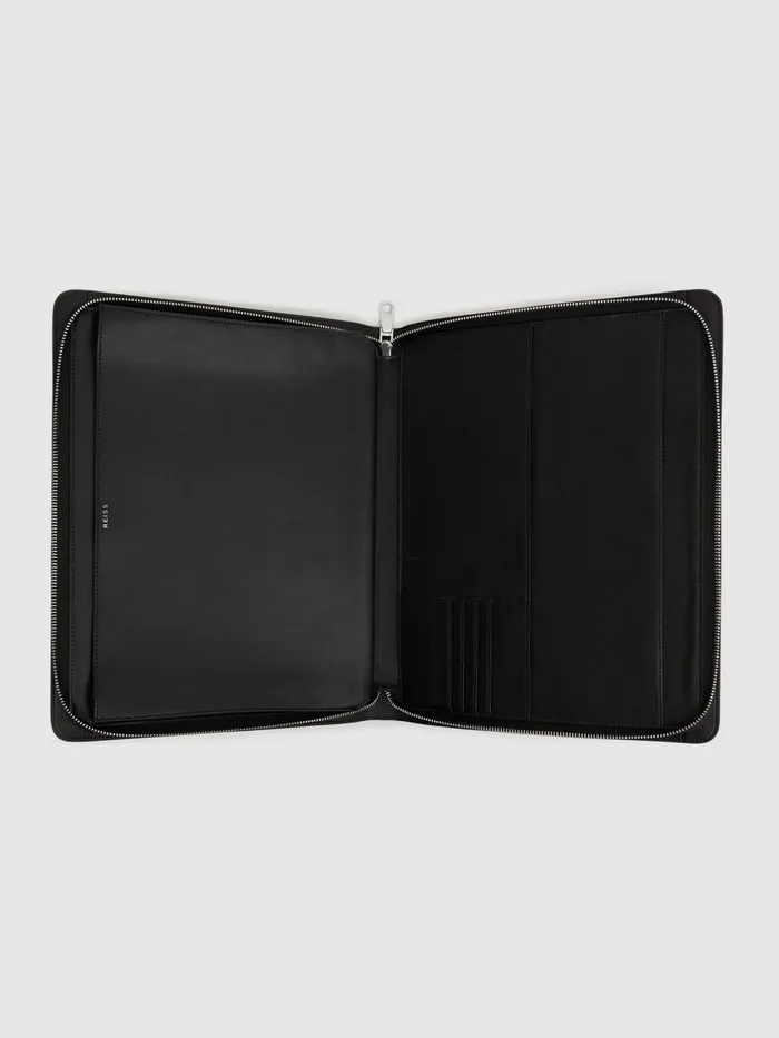 Reiss Bags and Wallets Declan Saffiano Leather Folio Black 8211 Men