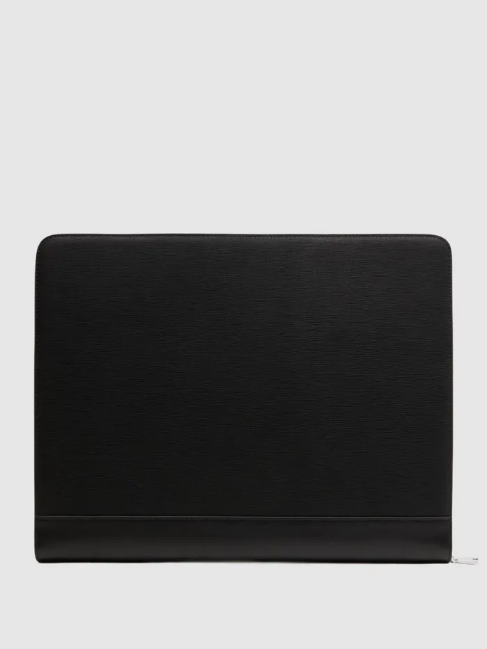 Reiss Bags and Wallets Declan Saffiano Leather Folio Black 8211 Men