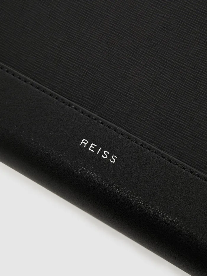 Reiss Bags and Wallets Declan Saffiano Leather Folio Black 8211 Men