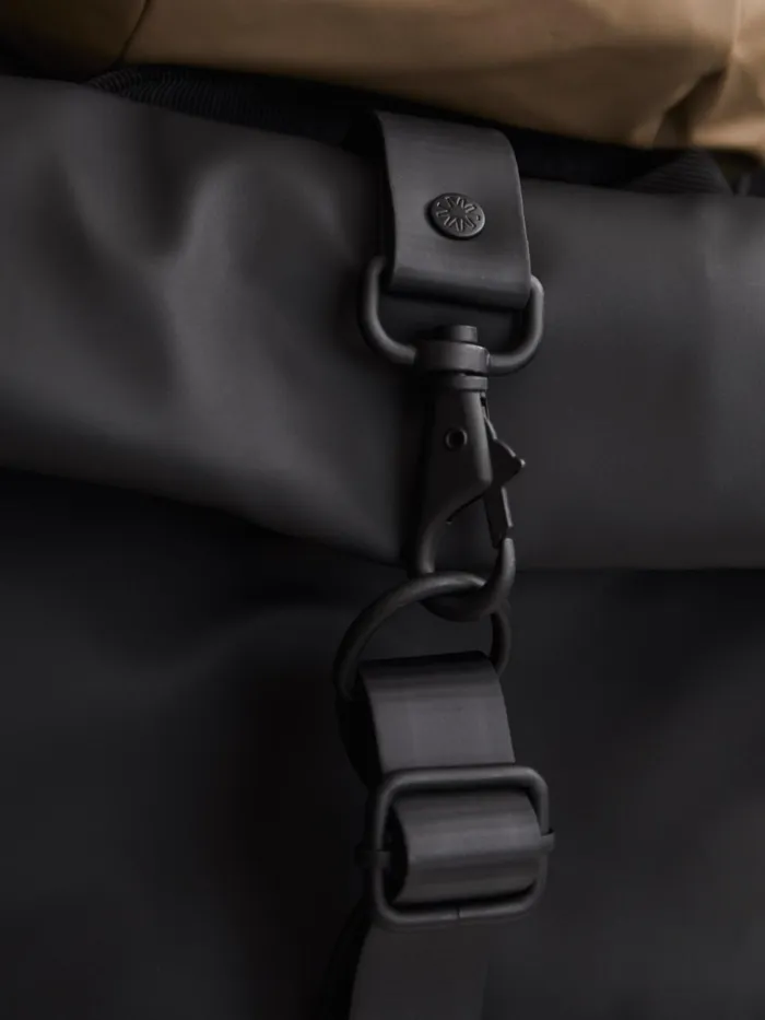 Reiss Bags and Wallets Rains Rains Roll Top Rucksack Black 8211 Men
