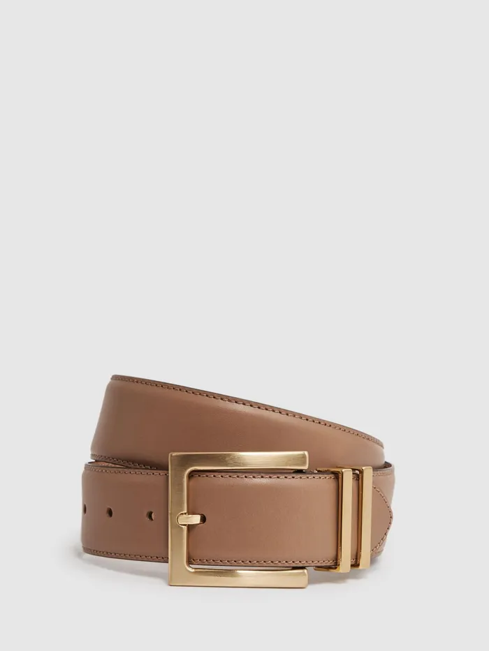 Reiss Belts Brompton Leather Belt Black 8211 Women