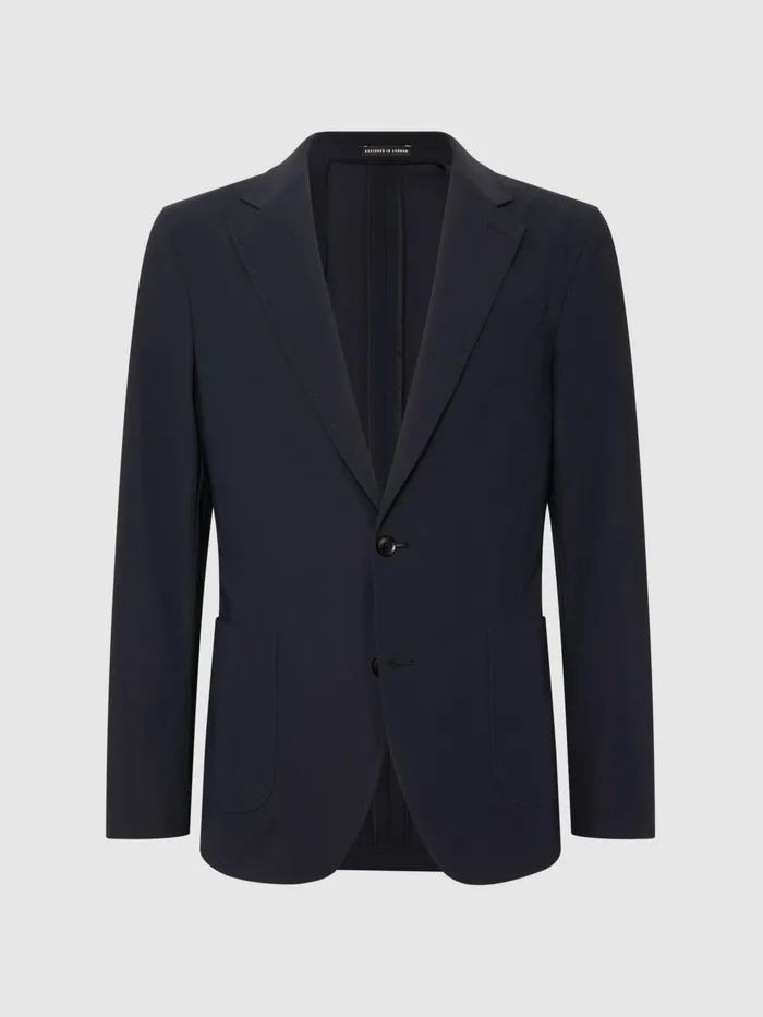 Reiss Blazers Flip Slim Fit Single Breasted Blazer Navy 8211 Men