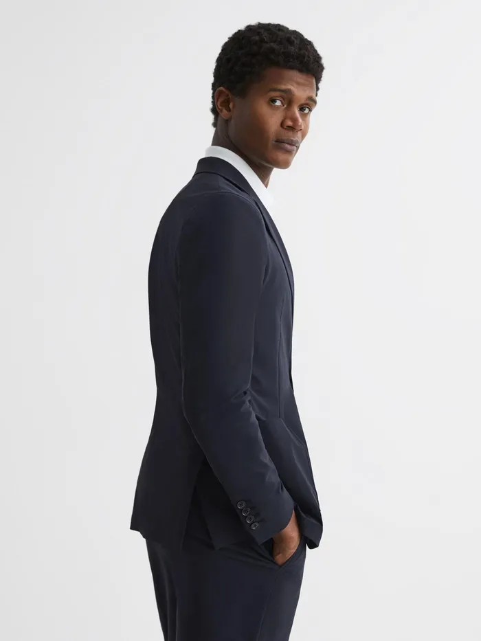 Reiss Blazers Flip Slim Fit Single Breasted Blazer Navy 8211 Men