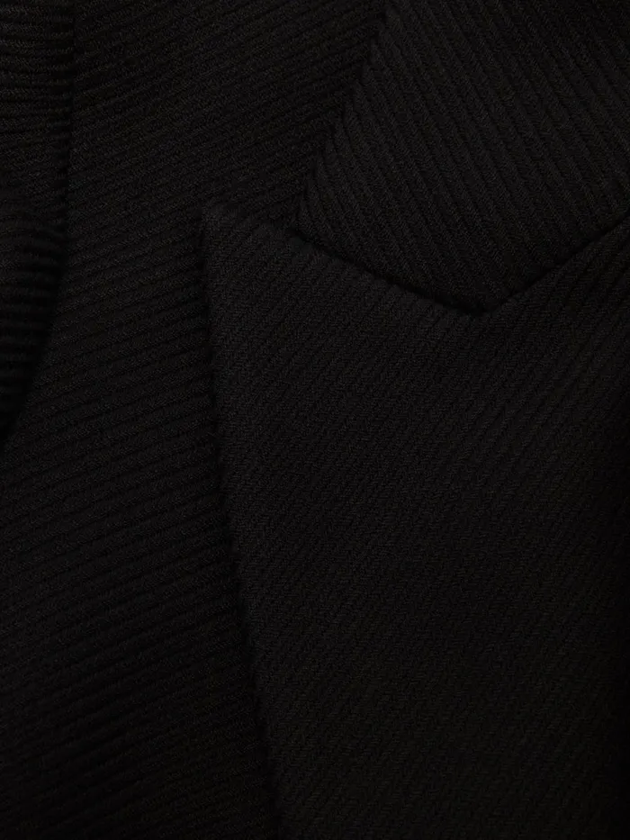Reiss Blazers Laura Double Breasted Twill Blazer Black 8211 Women