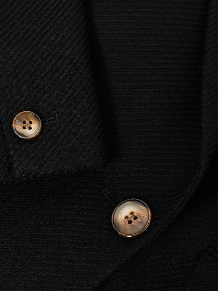 Reiss Blazers Laura Double Breasted Twill Blazer Black 8211 Women