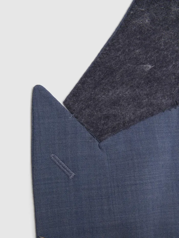 Reiss Blazers Wish Slim Fit Single Breasted Wool Blend Blazer Soft Blue 8211 Men
