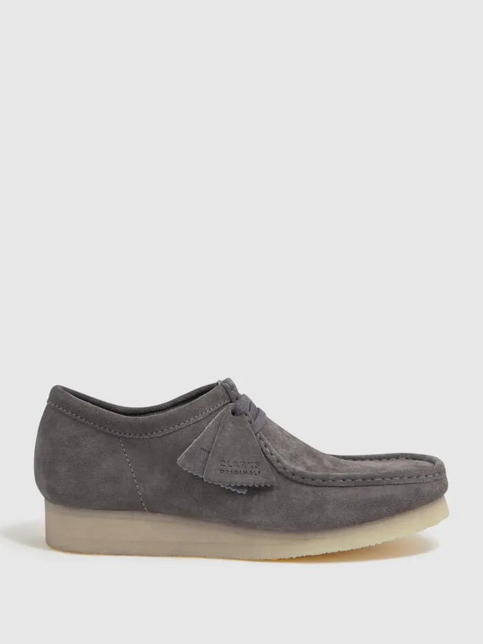 Reiss Boots Clarks Originals Suede Wallabee Shoes Grey 8211 Men