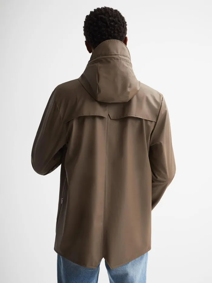 Reiss Coats and Jackets Rains Hooded Raincoat Jacket Black 8211 Men