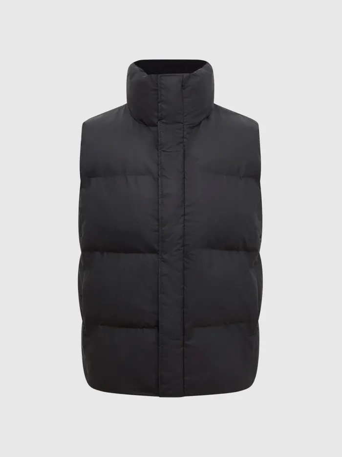 Reiss Coats and Jackets Rains Rains Boxy Puffer Vest Black 8211 Men