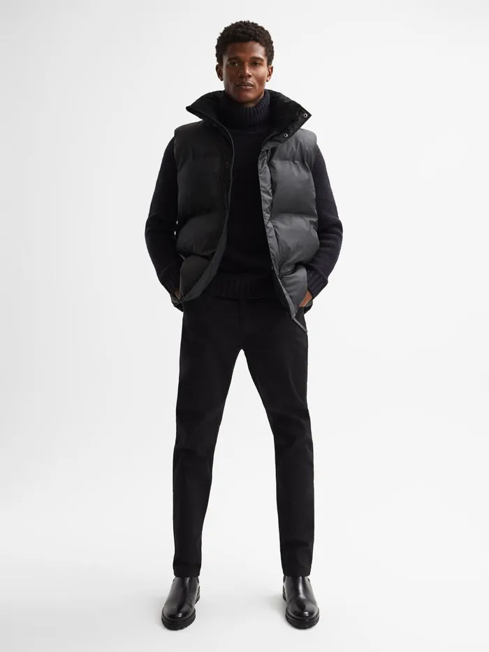 Reiss Coats and Jackets Rains Rains Boxy Puffer Vest Black 8211 Men